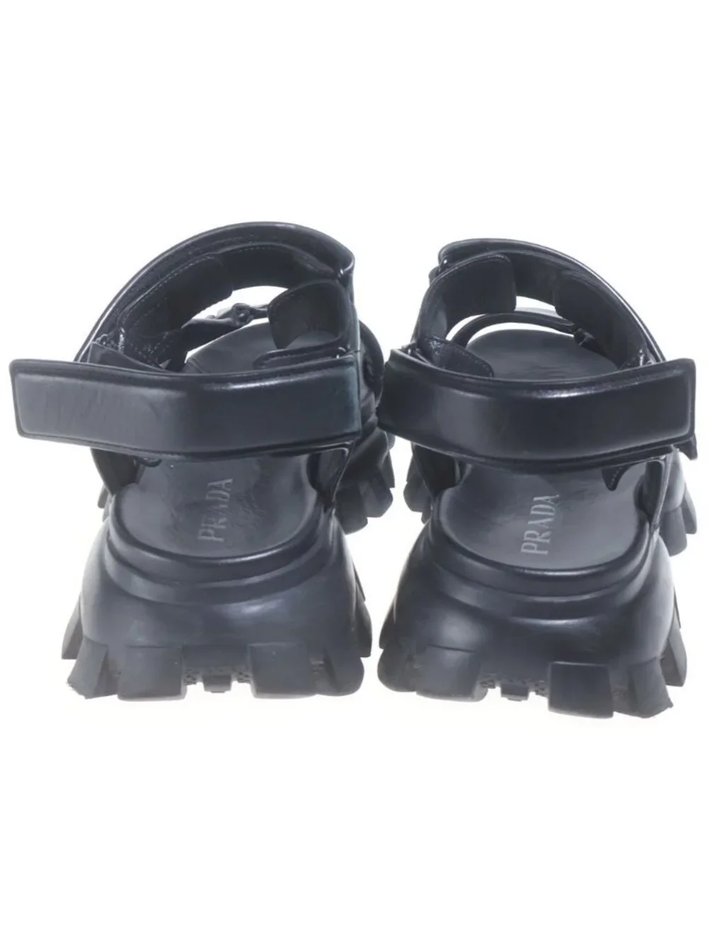 Prada Padded Nappa Leather Sport Sandals